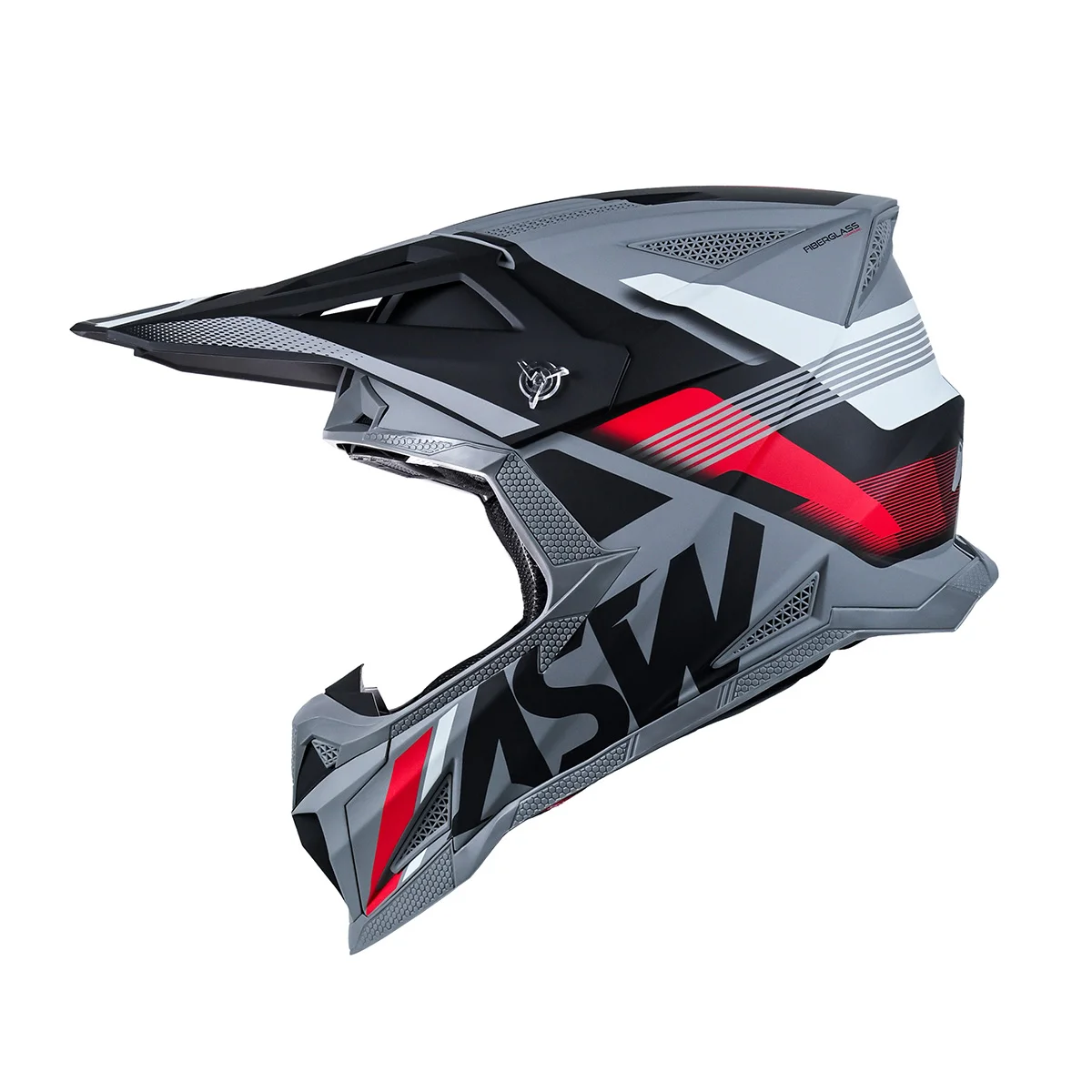 Capacete ASW R1 Mips Neo Chumbo/Preto/Vermelho - Spinelli Motos